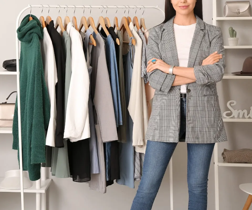 服と女性